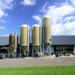 Silos for feed or fertilizer storage