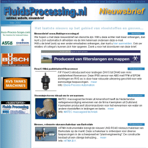 Article image of: Eerste nieuwsbrief FluidsProcessing.nl