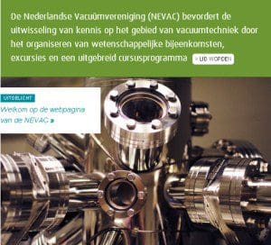 Article image of: Nederlandse Vacuüm Vereniging, NEVAC, viert jubileum