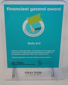 Article image of: Testo ontvangt Graydon Financieel Gezond award!