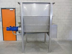 Article image of: Rvs doseerbunker met dubbele uitvoerschroef