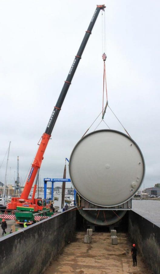 Article image of: Wederom een mijlpaal Tanks met een diameter van 9,1 meter.