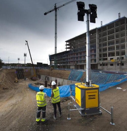 Article image of: Nieuwe led-lichtmast van Atlas Copco