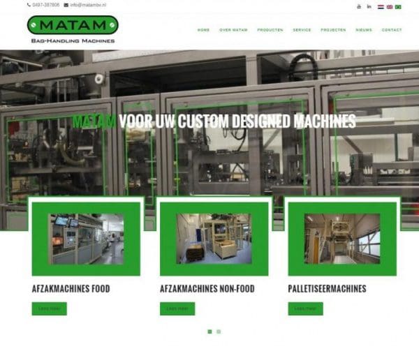 Article image of: MATAM bv lanceert een nieuwe website