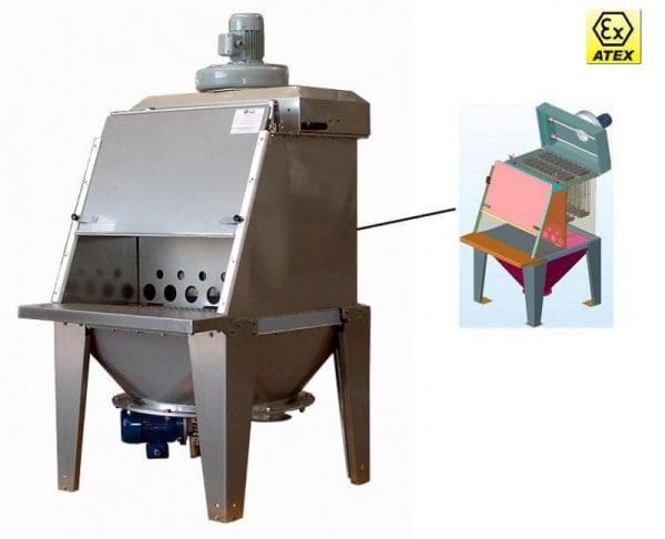 Article image of: RSM: zakkenstortkabinet met ingebouwd filtersysteem van WAM
