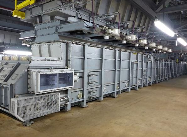 Article image of: Aumunds transportbanden vervangen 16 kolenverdelers