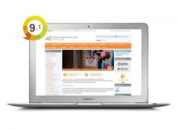 Article image of: Lockout-tagout-shop scoort 9.1 met producten en service