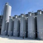 Article image of: Installatie zes composiet silo’s voor bloem en meelsoorten