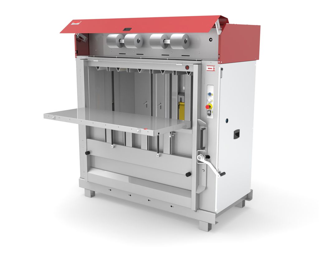 Article image of: Olievrije balenpers voor bigbags en groot karton