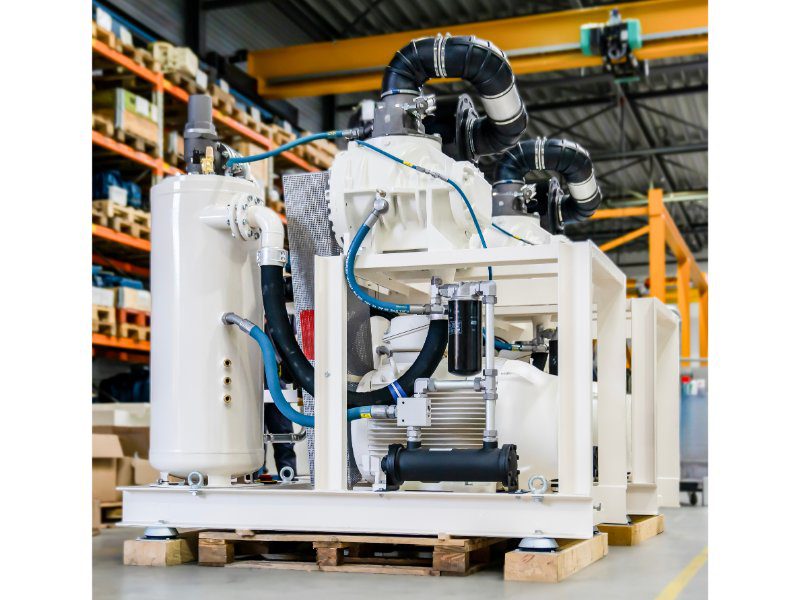 VMX 160 schroefcompressor met 110 kW elektromotor, geschikt voor 21 m3/min tot 6 barg.