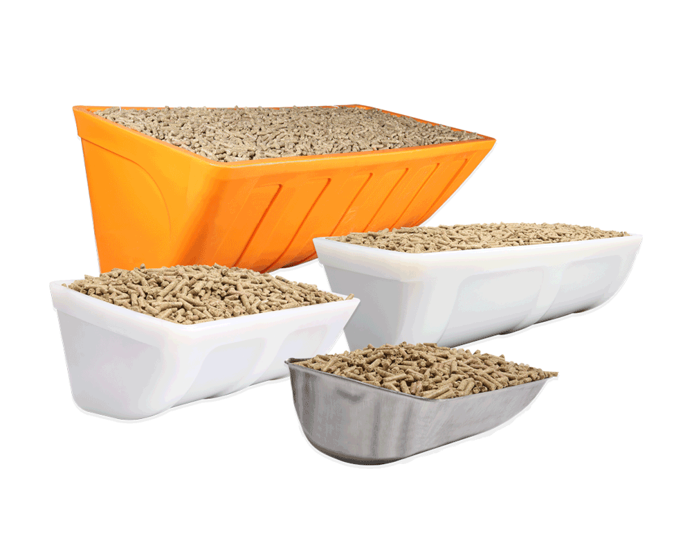 Elevatorbekers zijn verkrijgbaar in verschillende ontwerpen, materialen en formaten.