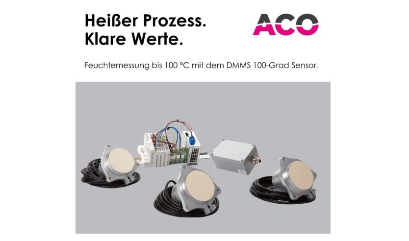 Article image of: De speciale vochtmeetsensor van ACO tot 100 °C