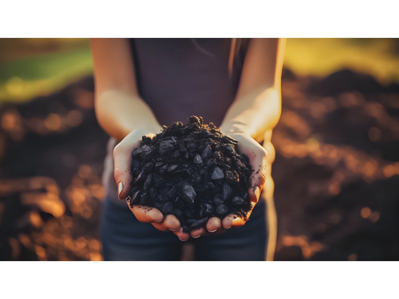 Biochar kan dienen als bodemverbeteraar of als medium voor de opslag van koolstof.