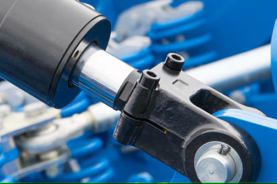 Een hydraulische kracht wordt voornamelijk bepaald door de druk in het systeem en het zuigeroppervlak.