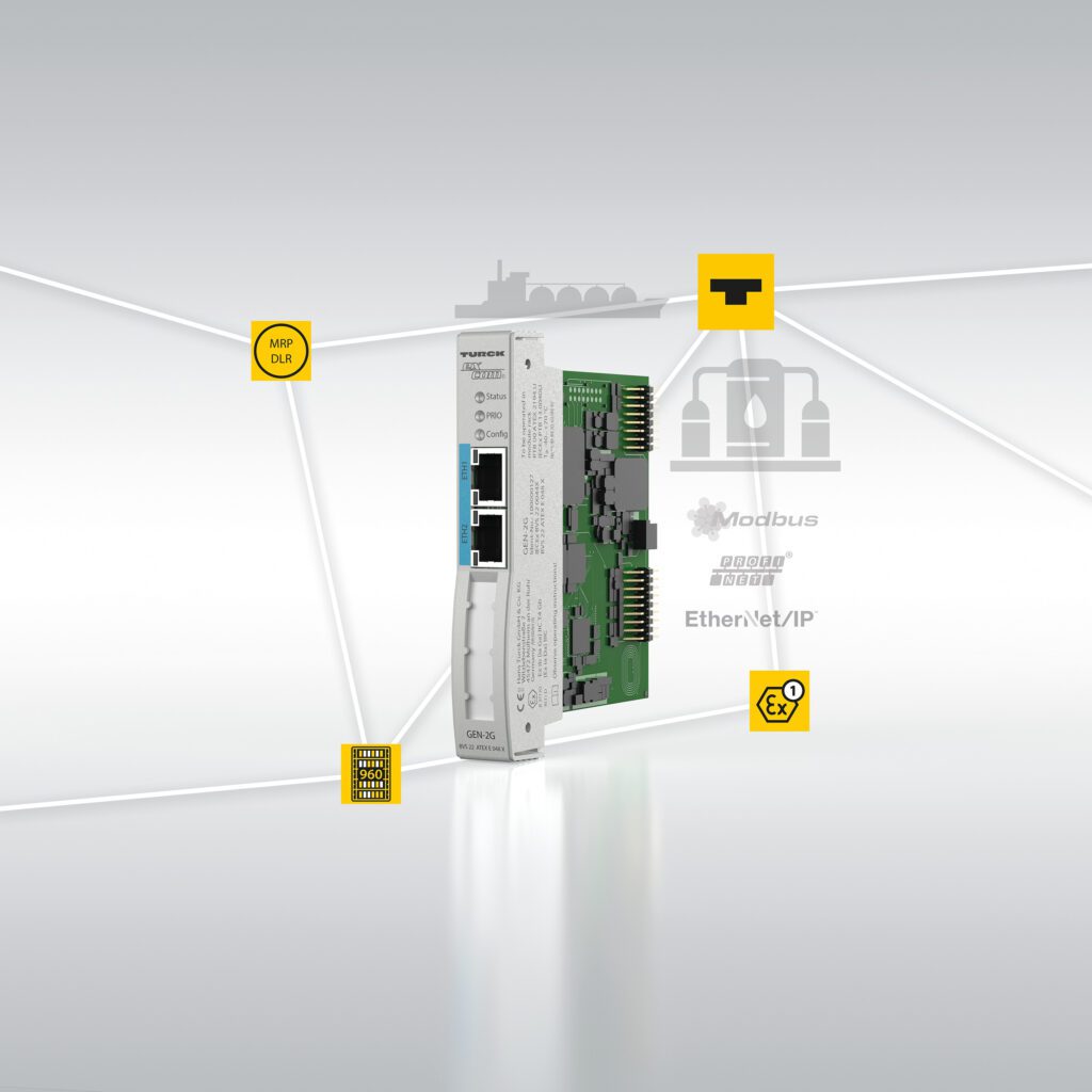 De Zone 1 ethernet gateway voor het excom I/O-systeem maakt op gegevens gebaseerde monitoring en procesoptimalisatie in bestaande fabrieken mogelijk