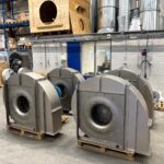Article image of: RVS ventilatoren voor ammonia stripper in industriële waterzuivering
