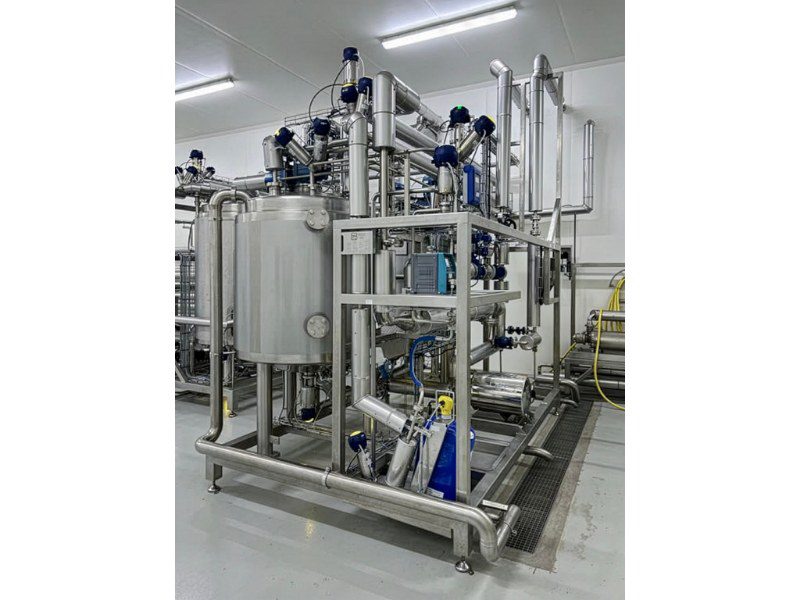 VEGAPULS BASIC radarsensoren worden ingezet in minder zware productieprocessen, zoals in deze proceslijn voor innovatieve voeding