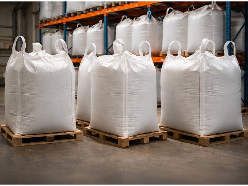Big bags met gecontamineerd poeder 